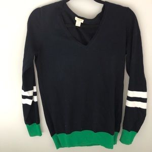 J.crew sweater with stripe details